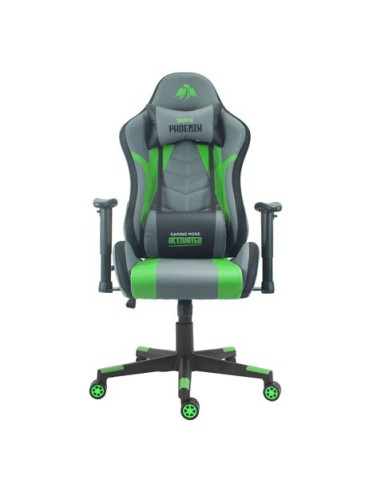 SILLA GAMING SERIE PHOENIX VERDE CROMAD