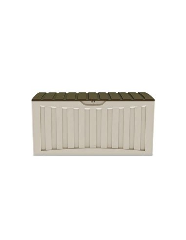 BAUL RESINA MARRON BEIGE 340LITROS 57X118X53CM