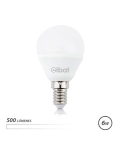 BOMBILLA LED G45 | 6W | 500LM | E14 | LUZ BLANCA | ELBAT