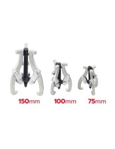 JUEGO 3PCS SACA RODAMIENTOS 3 PUNTOS 75mm, 100mm, 150mm MADER