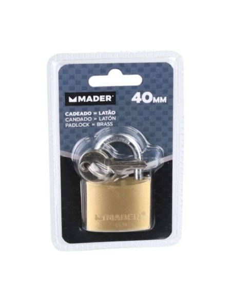 CANDADO LATON, 40 MM MADER