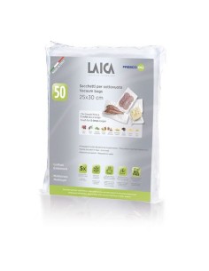 PACK 50 BOLSAS ENVASAR AL VACIO 25X30 LAICA