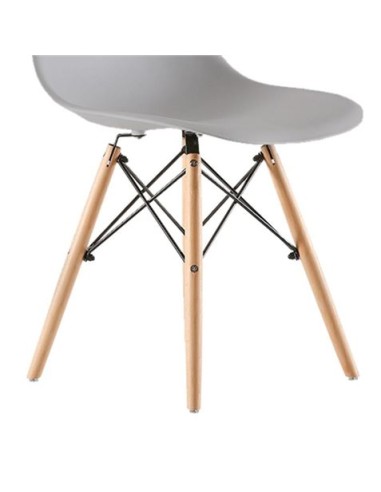 PACK 2 SILLAS DESIGN D100 GRISES MUVIP