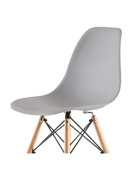 PACK 2 SILLAS DESIGN D100 GRISES MUVIP