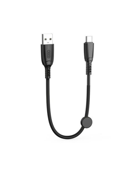 CABLE NB247 CARGA RAPIDA USB - TIPO C | 6A | 25CM CON CLIP | NEGRO XO