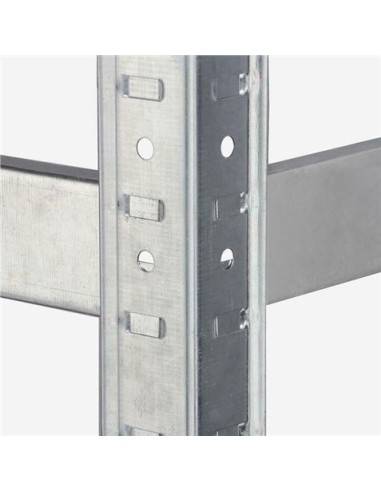 ESTANTERIA METÃLICA ESQUINERA GALVANIZADA 5 BALDAS 180X90X40X90CM BLIM