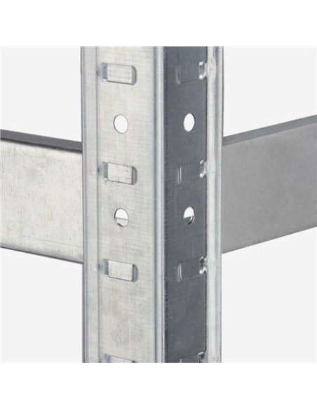 ESTANTERIA METÃLICA ESQUINERA GALVANIZADA 5 BALDAS 180X90X40X90CM BLIM