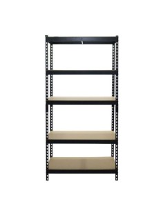 ESTANTERIA METÃLICA NEGRA 5 BALDAS 183X90X45CM BLIM 2