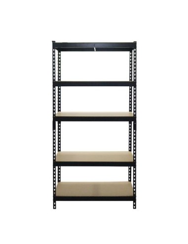 ESTANTERIA METÃLICA NEGRA 5 BALDAS 183X90X45CM BLIM