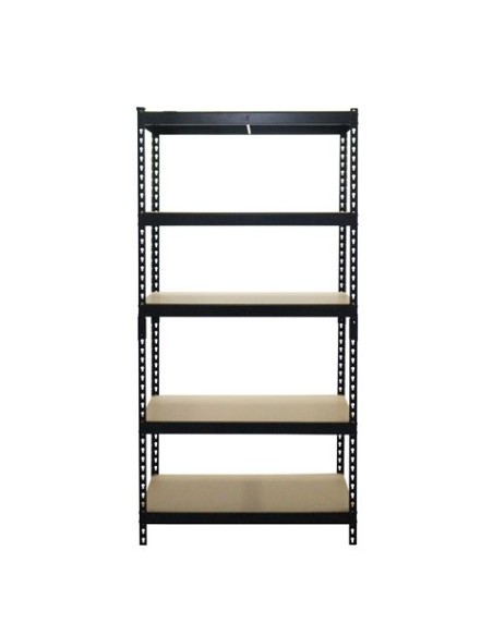 ESTANTERIA METÃLICA NEGRA 5 BALDAS 183X90X45CM BLIM