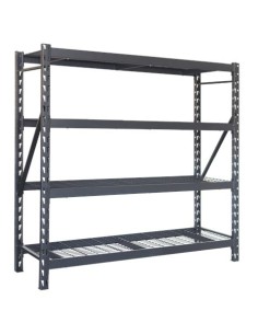 ESTANTERIA METÃLICA INDUSTRIAL NEGRA 4 BALDAS 195X183X61CM BLIM