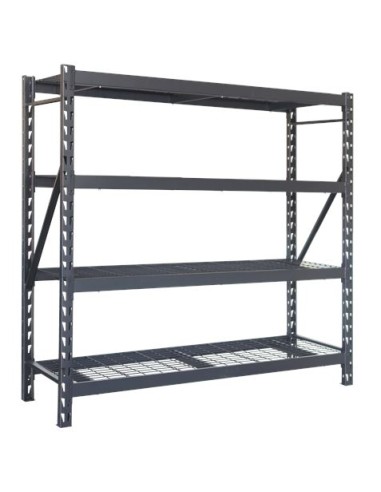 ESTANTERIA METÃLICA INDUSTRIAL NEGRA 4 BALDAS 195X183X61CM BLIM