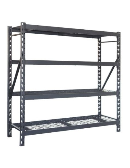 ESTANTERIA METÃLICA INDUSTRIAL NEGRA 4 BALDAS 195X183X61CM BLIM