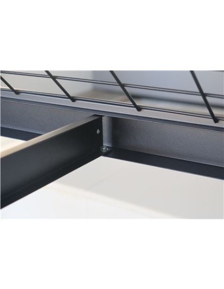 ESTANTERIA METÃLICA INDUSTRIAL NEGRA 4 BALDAS 195X183X61CM BLIM