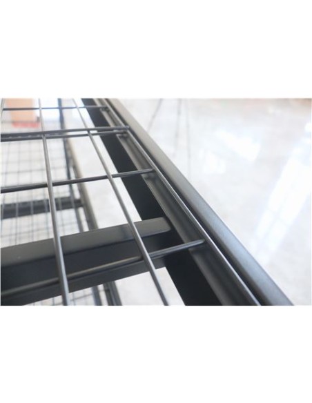 ESTANTERIA METÃLICA INDUSTRIAL NEGRA 4 BALDAS 195X183X61CM BLIM