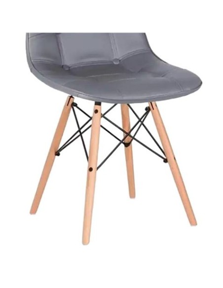 PACK 2 SILLAS DESIGN D300 GRISES MUVIP