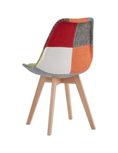 PACK 2 SILLAS DESIGN D400 TELA PATCHWORK MUVIP