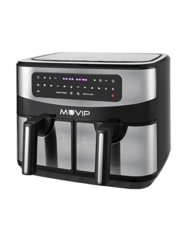 FREIDORA AIRE CALIENTE DOBLE 9 LITROS 2600W PANTALLA TACTIL MUVIP