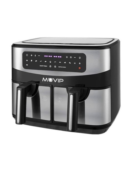 FREIDORA AIRE CALIENTE DOBLE 9 LITROS 2600W PANTALLA TACTIL MUVIP