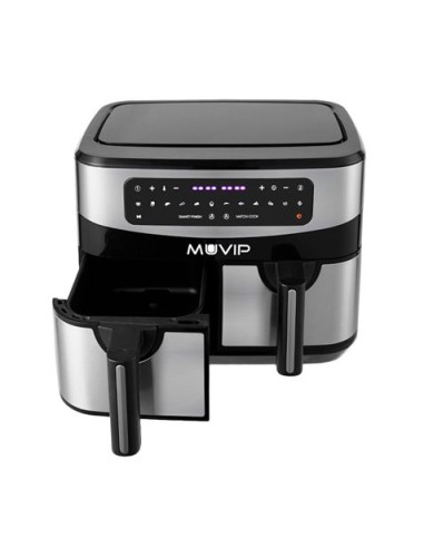 FREIDORA AIRE CALIENTE DOBLE 9 LITROS 2600W PANTALLA TACTIL MUVIP