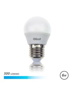 BOMBILLA LED G45 | 6W | 500LM | E27 | LUZ FRIA | ELBAT