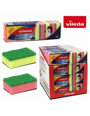 SET 10 ESPONJAS ESTROPAJO VILEDA STYLE