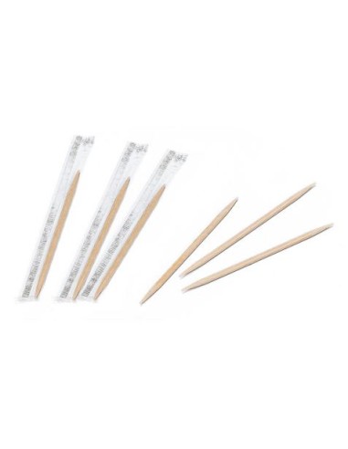 CAJA 1000 PALILLOS INDIVIDUALES REDONDOS BIODEGRADABLE ALGON
