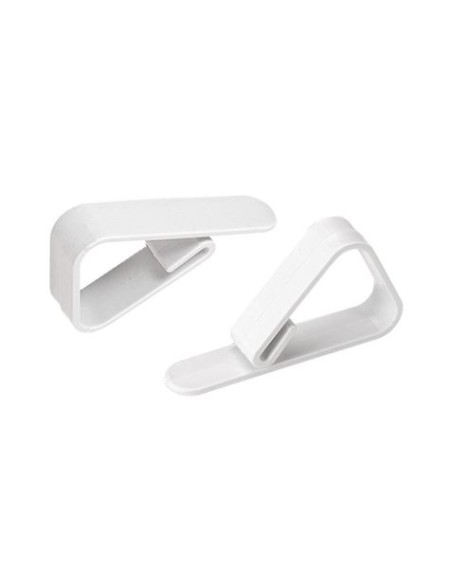 SET 10 PINZAS SUJETAMANTELES PLASTICO BLANCO ALGON