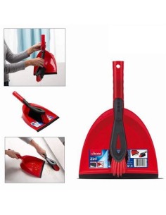 RECOGEDOR CON CEPILLO DE MANO VILEDA