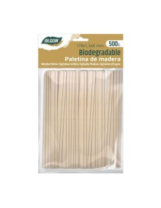 SET 500 PALETINAS DE MADERA 17X6MM ALGON