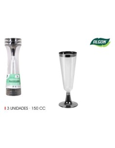 SET 3 COPAS CAVA 3 PIEZAS 150CC ALGON