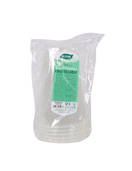 SET 25 VASOS REUTILIZABLES 1000CC ALGON
