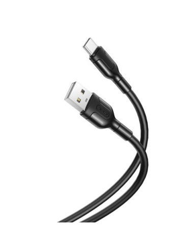 CABLE NB212 SILICONA USB - TIPO C | 2.1A | 1 MTR | NEGRO XO