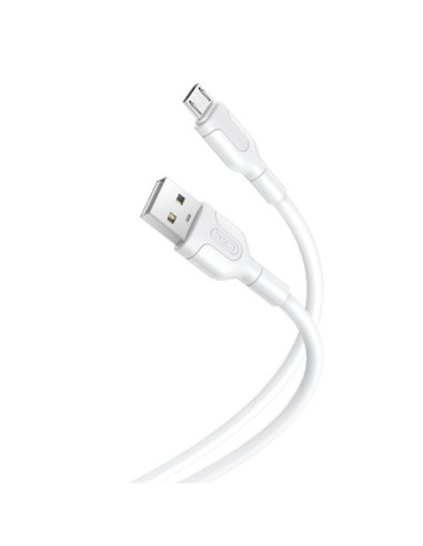 CABLE NB212 SILICONA USB - MICRO USB | 2.1A | 1 MTR | BLANCO XO