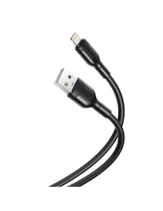 CABLE NB212 SILICONA USB - LIGHTNING | 2.1A | 1 MTR | NEGRO XO