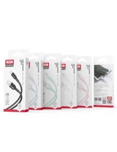 CABLE NB212 SILICONA USB - LIGHTNING | 2.1A | 1 MTR | NEGRO XO 2