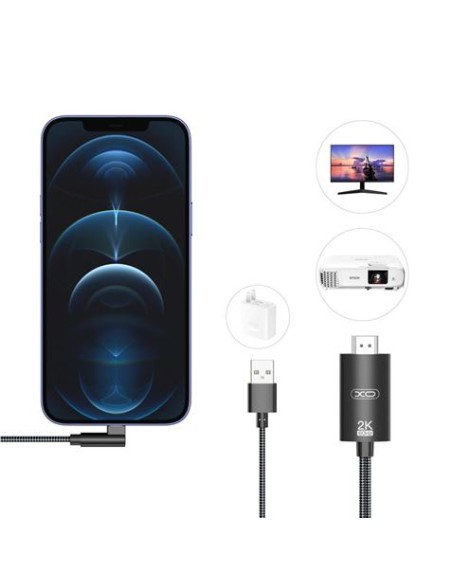 CABLE LIGHTNING A HDMI 1080P HD GB008 XO