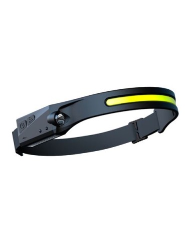 LINTERNA LED DE CABEZA FRONTAL LED 350LM + 200LM Y SENSOR DE MANOS ELBAT