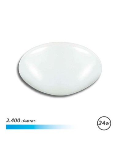 APLIQUE LED TECHO OVALADO 24W LUZ FRIA ELBAT
