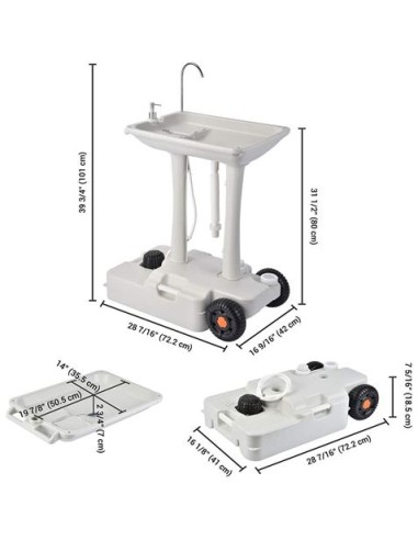 LAVABO PORTÃTIL 30 LITROS MUVIP