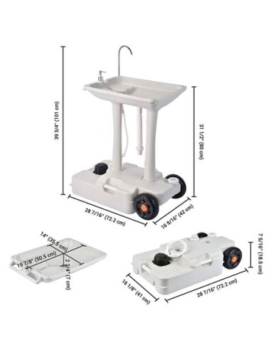 TANQUE DE AGUA PORTÃTIL 30 LITROS RUEDAS + ASA TRANSPORTE MUVIP