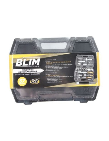 MALETIN HERRAMIENTAS C.V. 37 PCS 1/2\" BLIM