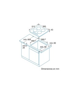 VITROCERAMICA BALAY 3EB720XR 4 ZONAS 60cm TACTIL 3EB720XR 2