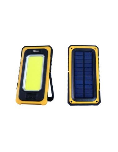 LINTERNA LED SOLAR RECARGABLE | GANCHO E IMÃN | COB 10W 800LM ELBAT