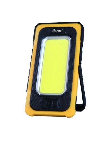 LINTERNA LED SOLAR RECARGABLE | GANCHO E IMÃN | COB 10W 800LM ELBAT