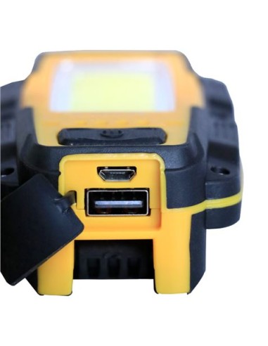 LINTERNA LED RECARGABLE | GANCHO E IMÃN | COB 8W 600LM ELBAT