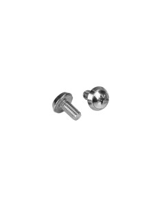 StarTech.com Paquete de 100 Tornillos y Tuercas Enjauladas Cage Nuts M6 plata