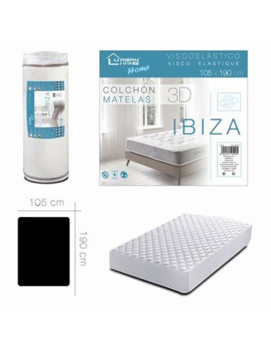 COLCHON VISCOELASTICO IBIZA 105X190 URBAN LIVING