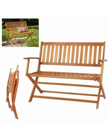 BANCO DE MADERA PLEGABLE JARDIN
