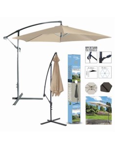 SOMBRILLA PARASOL 300CM BEIGE URBAN LIVING